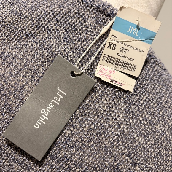 J. McLaughlin Bora Sweater Purple Metallic - Picture 6 of 9